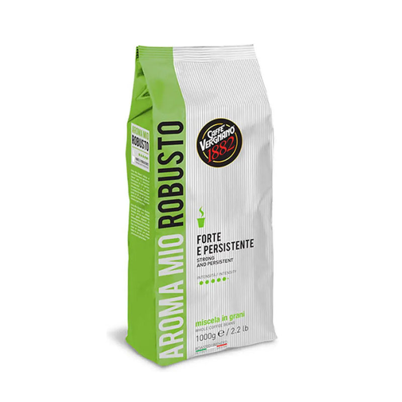 Caffe Vergnano Aroma Mio Robusto, Strong & Persistent Coffee Beans 1kg