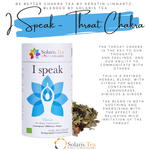 Solaris I Speak – Throat Chakra Organic Teabags x15